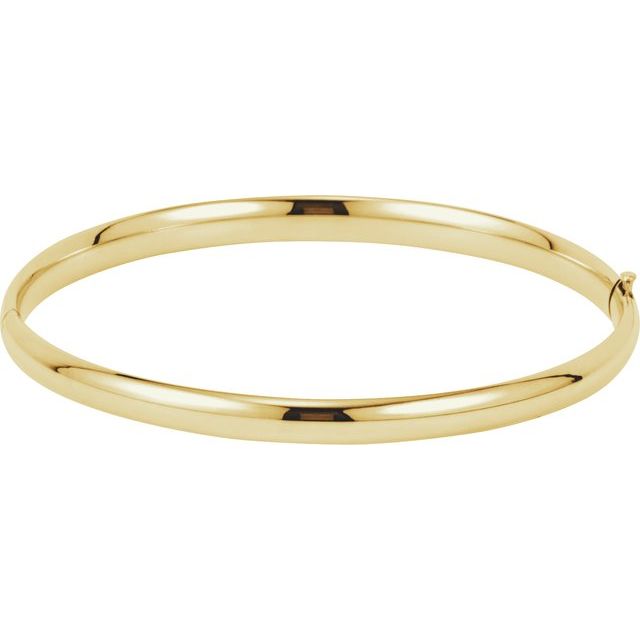 Gold Hinged Bangle Yellow