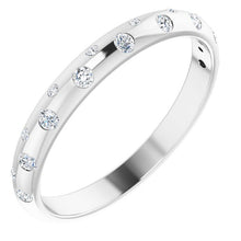 Load image into Gallery viewer, 14K White 1/6 CTW Natural Diamond Anniversary Band
