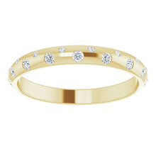 Load image into Gallery viewer, 14K Yellow 1/6 CTW Natural Diamond Anniversary Band
