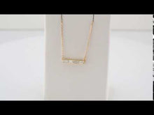 Load and play video in Gallery viewer, Baguette Bar Necklace
